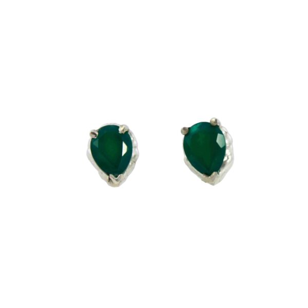 Classic Green Agate Earrings